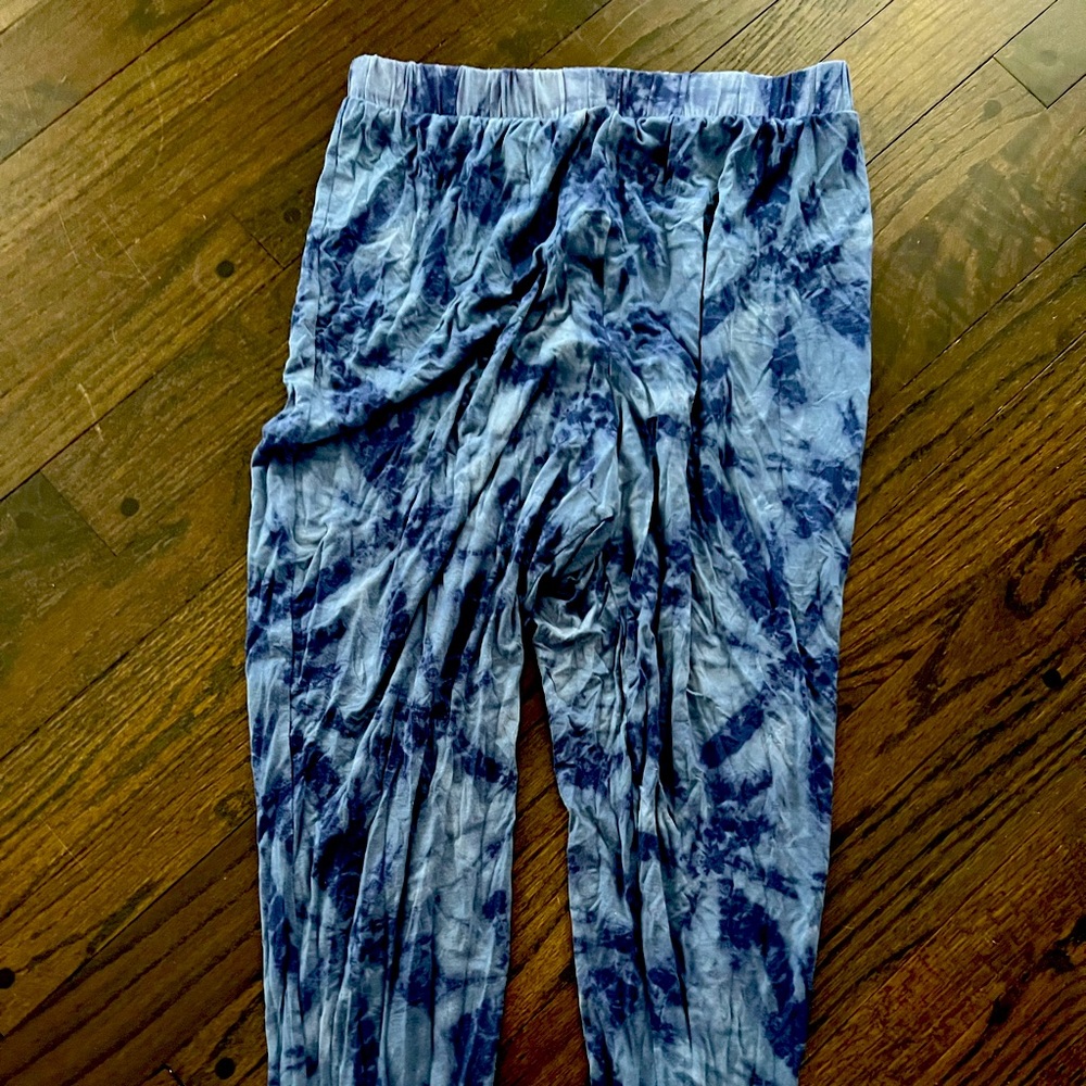 Pajama/lounge wear drop crotch tie dyed pants